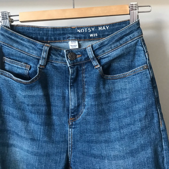 Noisy May High Rise Cropped Flared Jeans - Picture 8 of 13